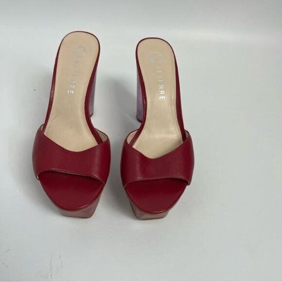 ALTERRE Malbec Metallic Platform heels Sz 6 - Picture 9 of 10